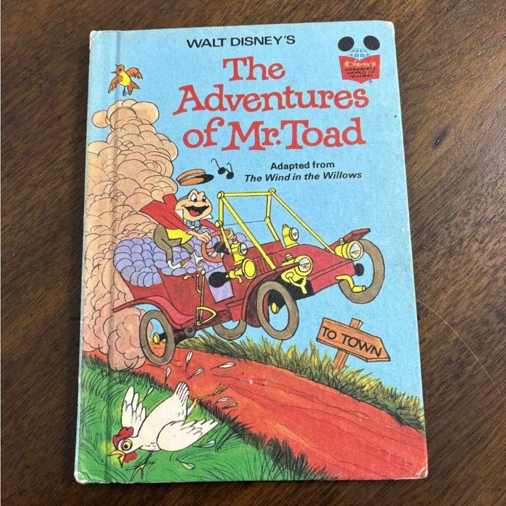 Vintage 1981 Disney’s The Adventures of Mr. Toad – Hardcover cl